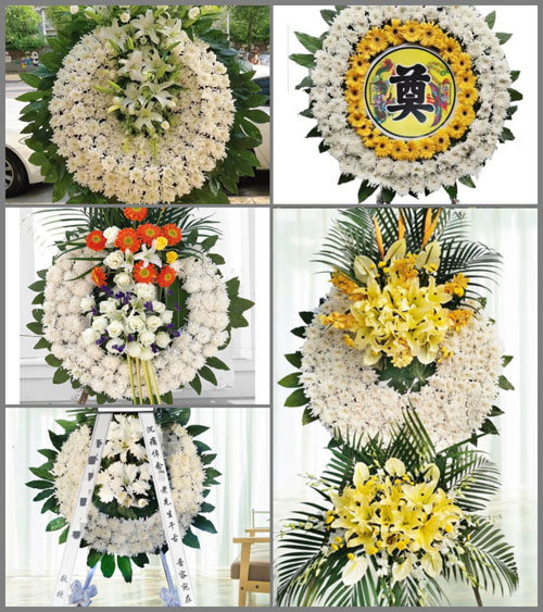 湖北黄石市阳新县白沙镇项家山村花圈速递