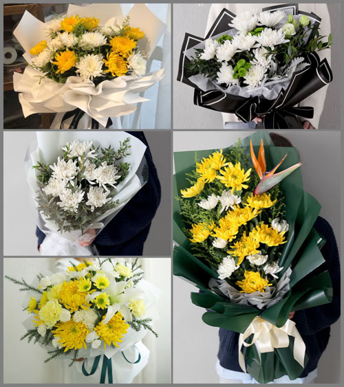 湖北黄石市阳新县白沙镇项家山村白事花束代送